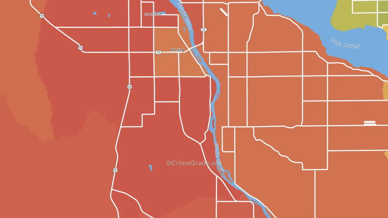 Marsing, ID Map of Murder Rates