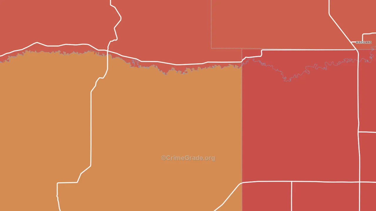 Marsland, NE Map of Murder Rates