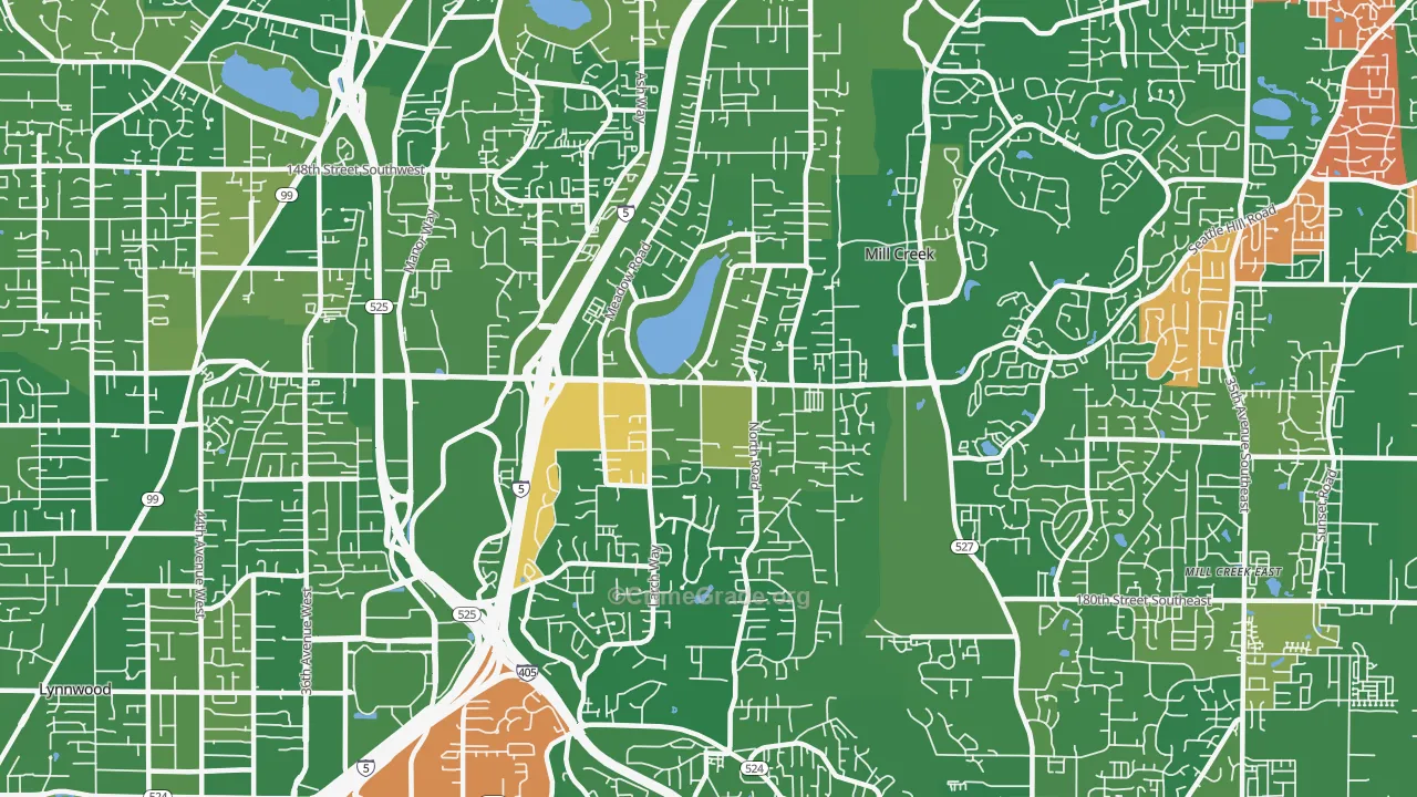 Martha Lake, Lynnwood, WA Map of Murder Rates