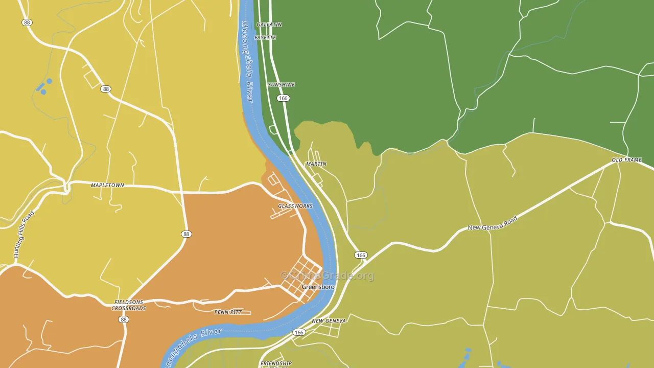 Martin, PA Map of Murder Rates