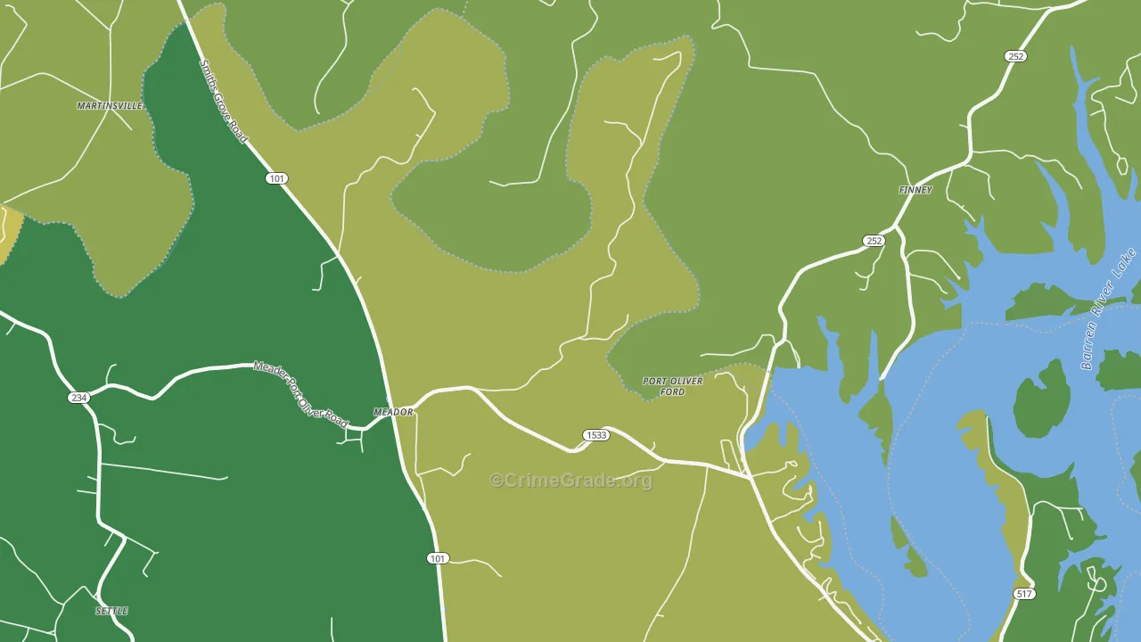 Martinsville, KY Map of Murder Rates