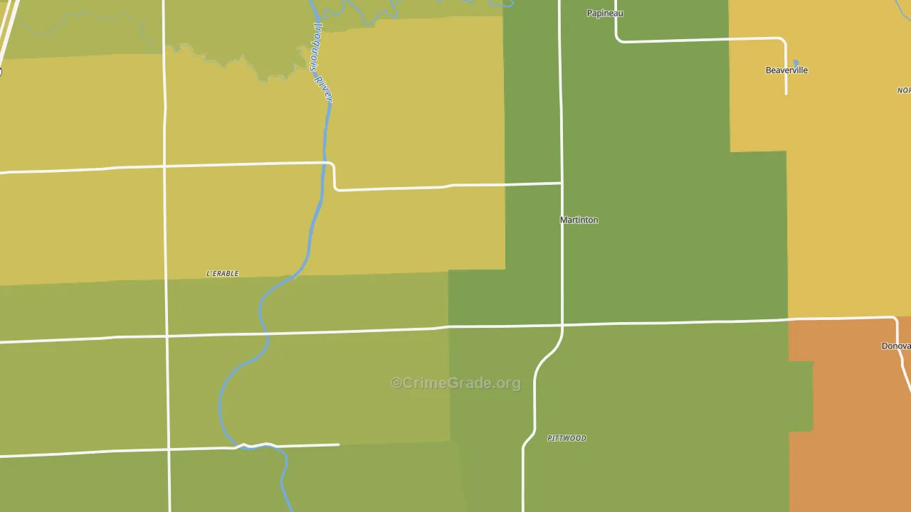 Martinton, IL Map of Murder Rates