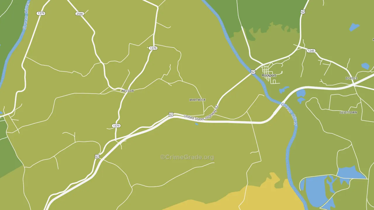Martwick, KY Map of Murder Rates