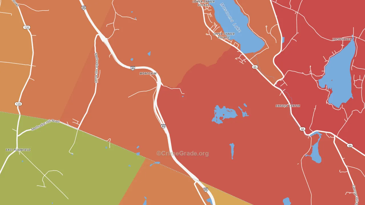 Mascoma, NH Map of Murder Rates