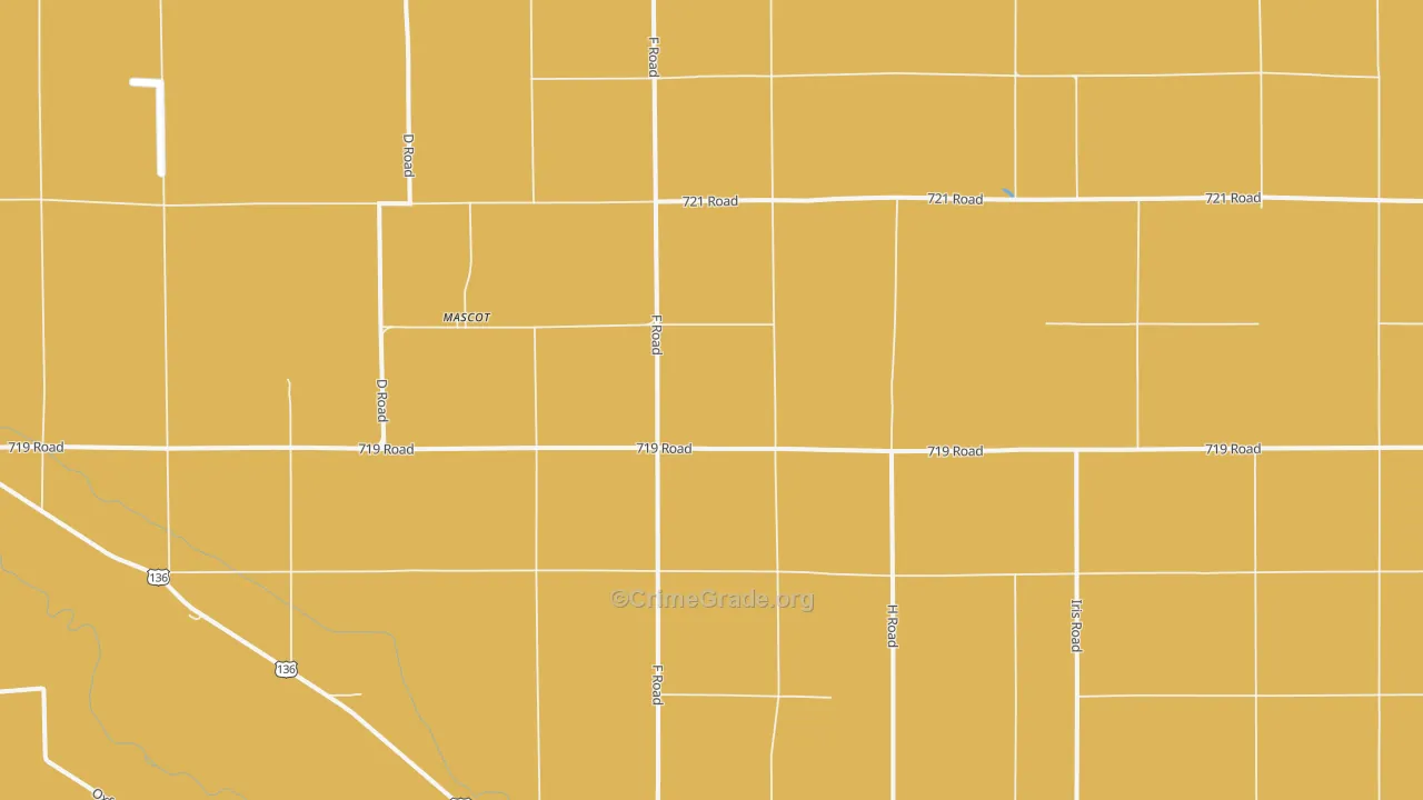 Mascot, NE Map of Murder Rates