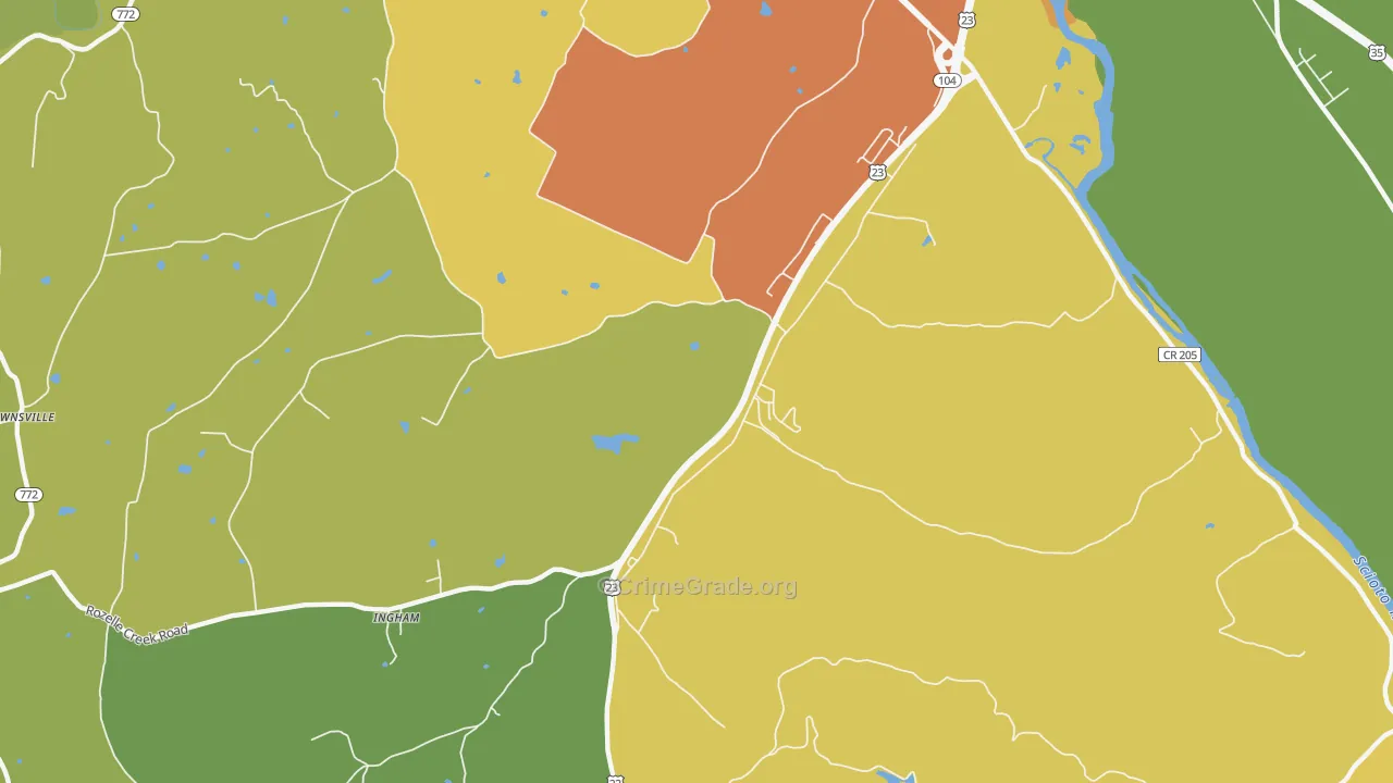 Massieville, OH Map of Murder Rates