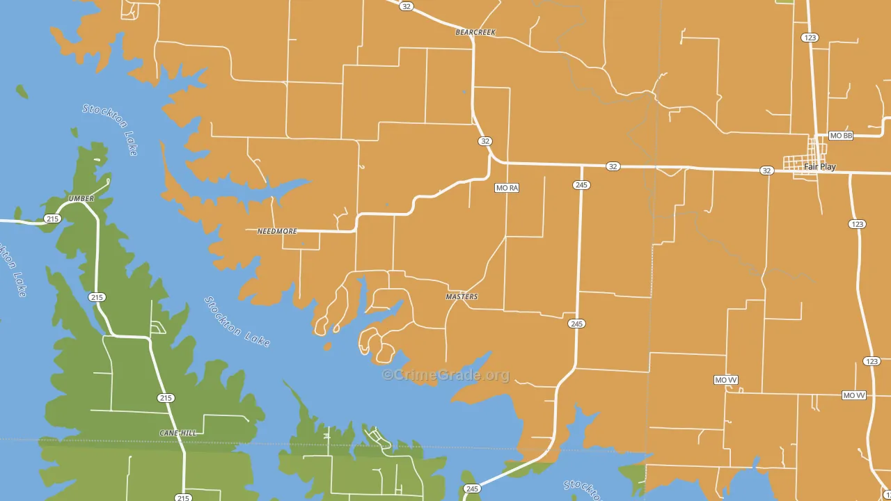 Masters, MO Map of Murder Rates