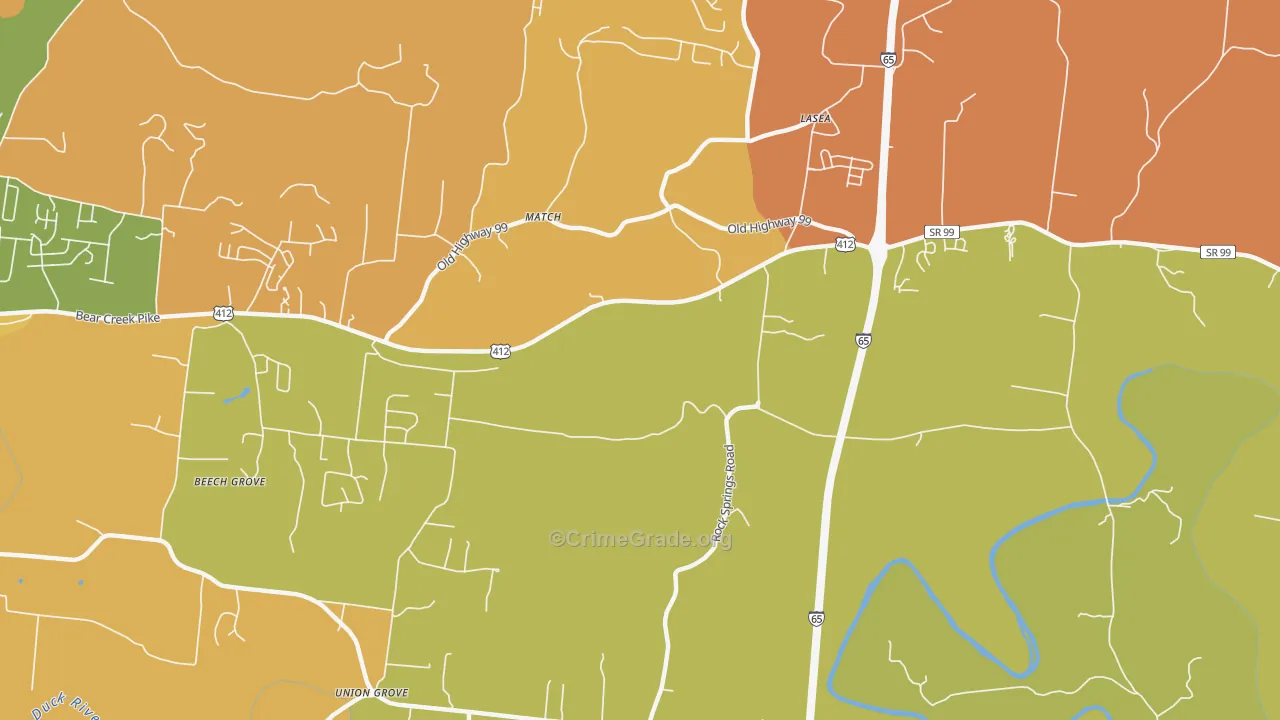 Match, TN Map of Murder Rates