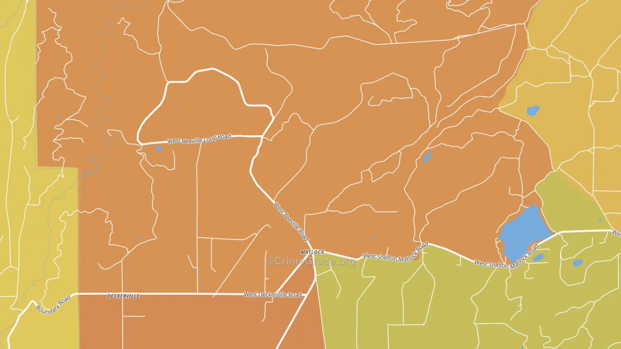 Matlock, WA Map of Murder Rates