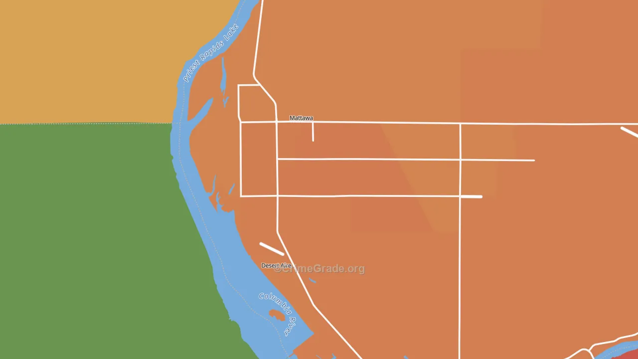 Mattawa, WA Map of Murder Rates