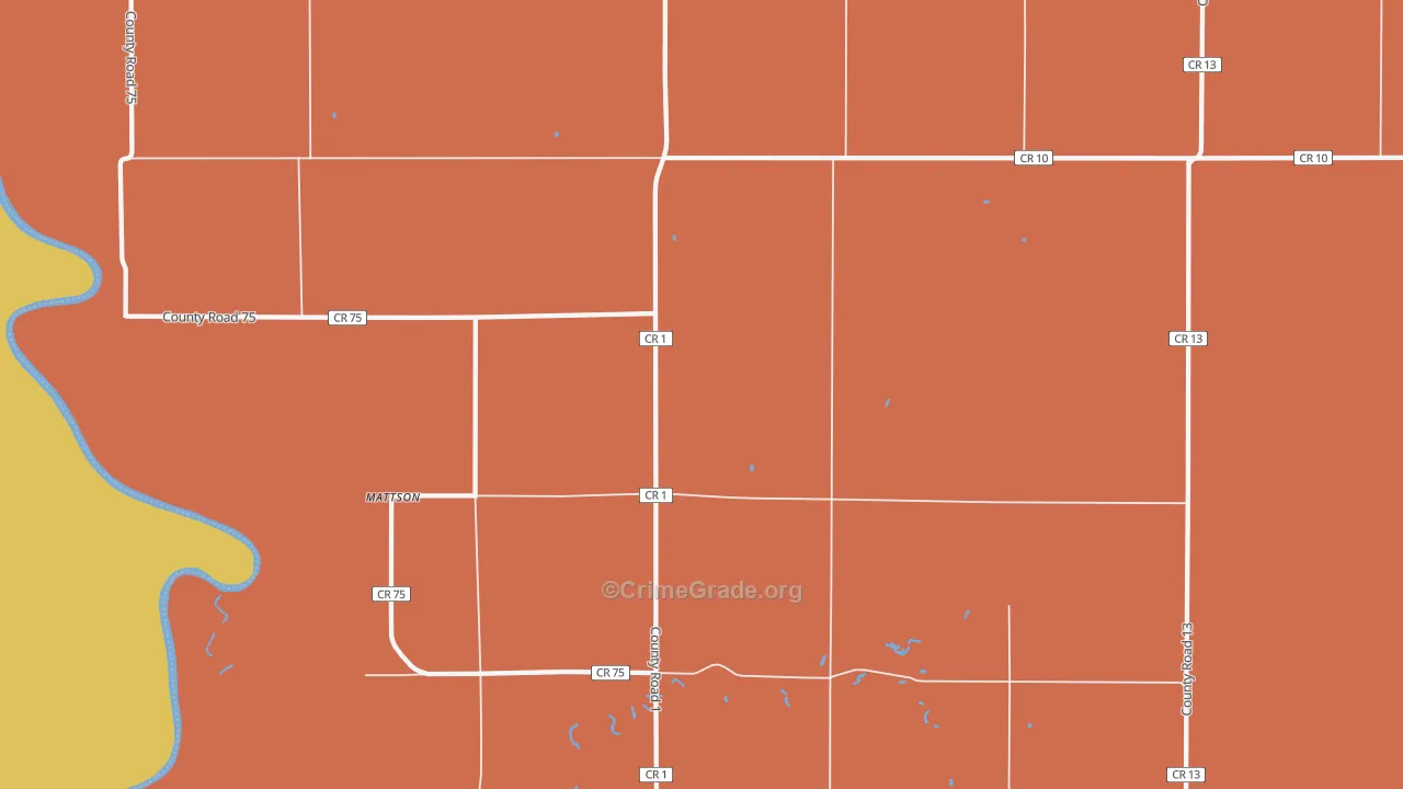 Mattson, MN Map of Murder Rates
