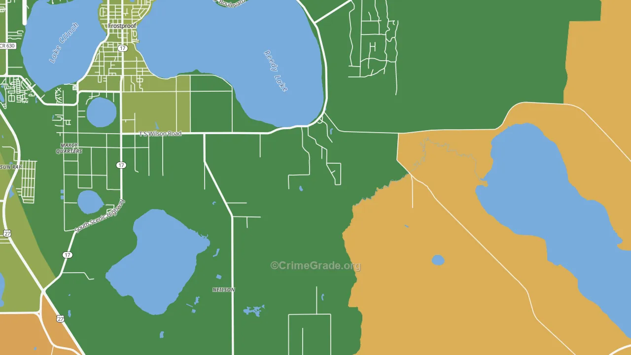 Maxcy Quarters, FL Map of Murder Rates