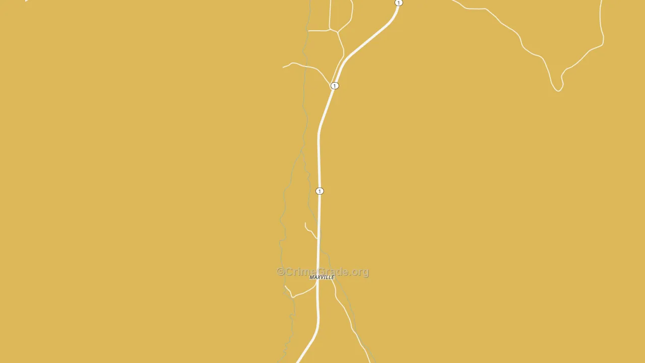 Maxville, MT Map of Murder Rates
