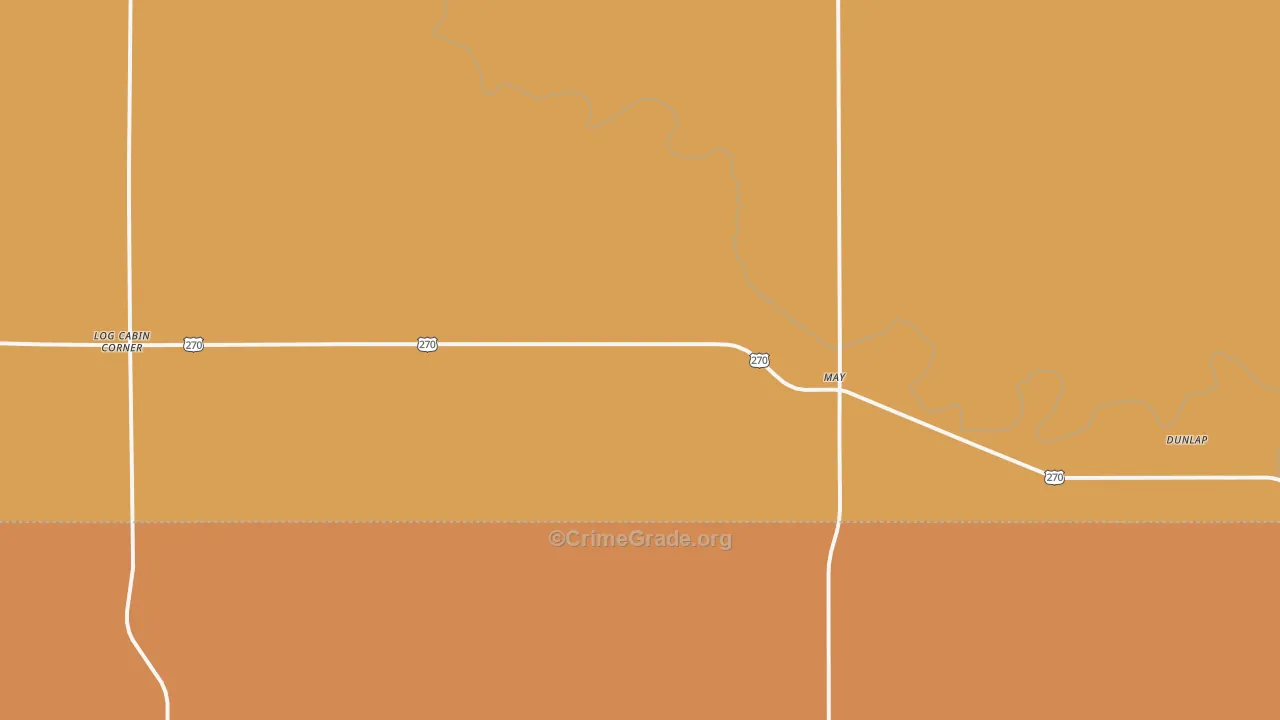May, OK Map of Murder Rates