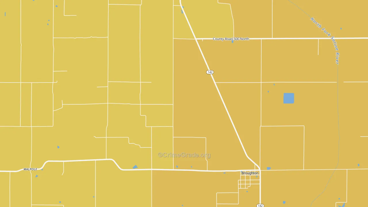 Mayberry, IL Map of Murder Rates