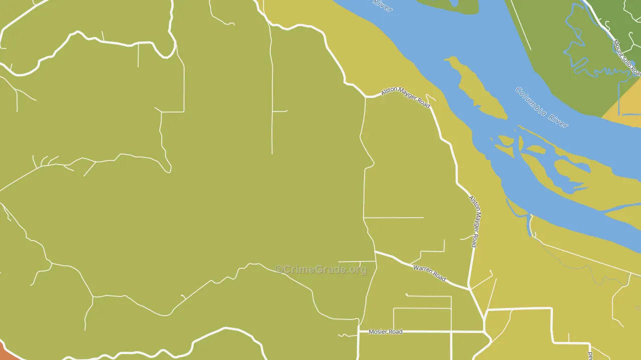 Mayger, OR Map of Murder Rates