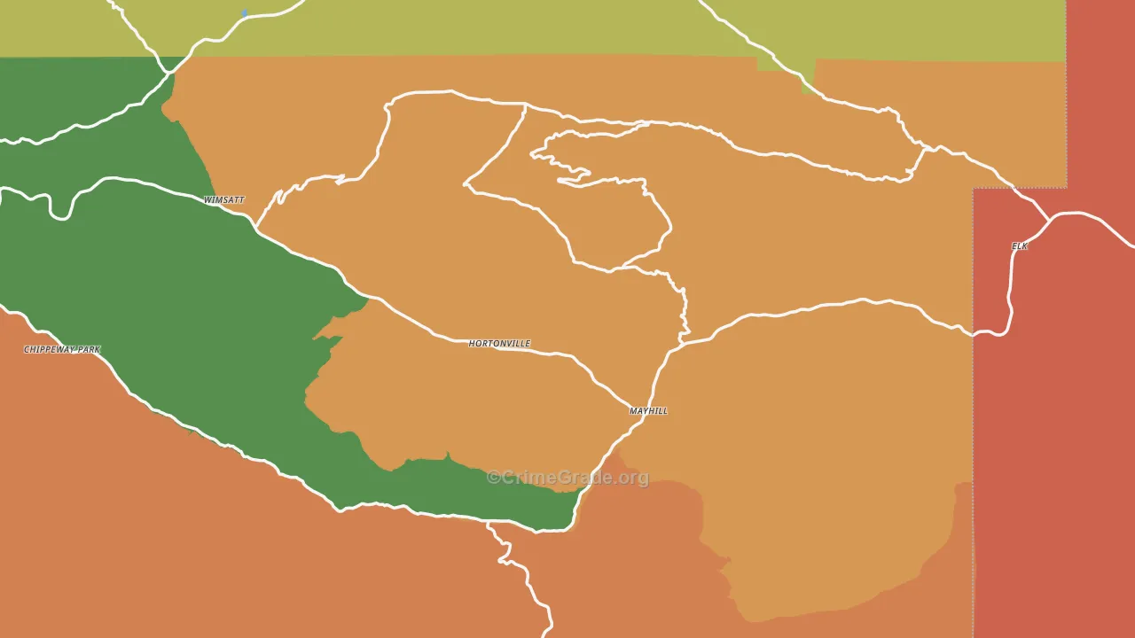 Mayhill, NM Map of Murder Rates