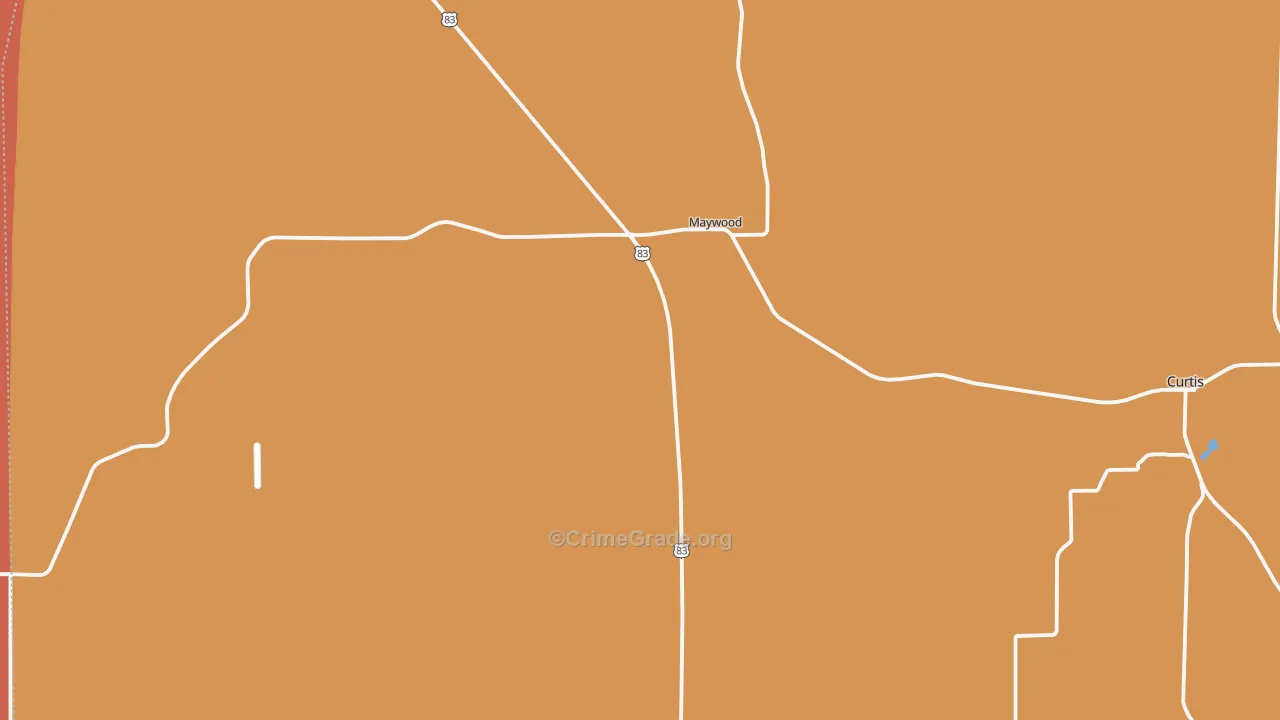 Maywood, NE Map of Murder Rates