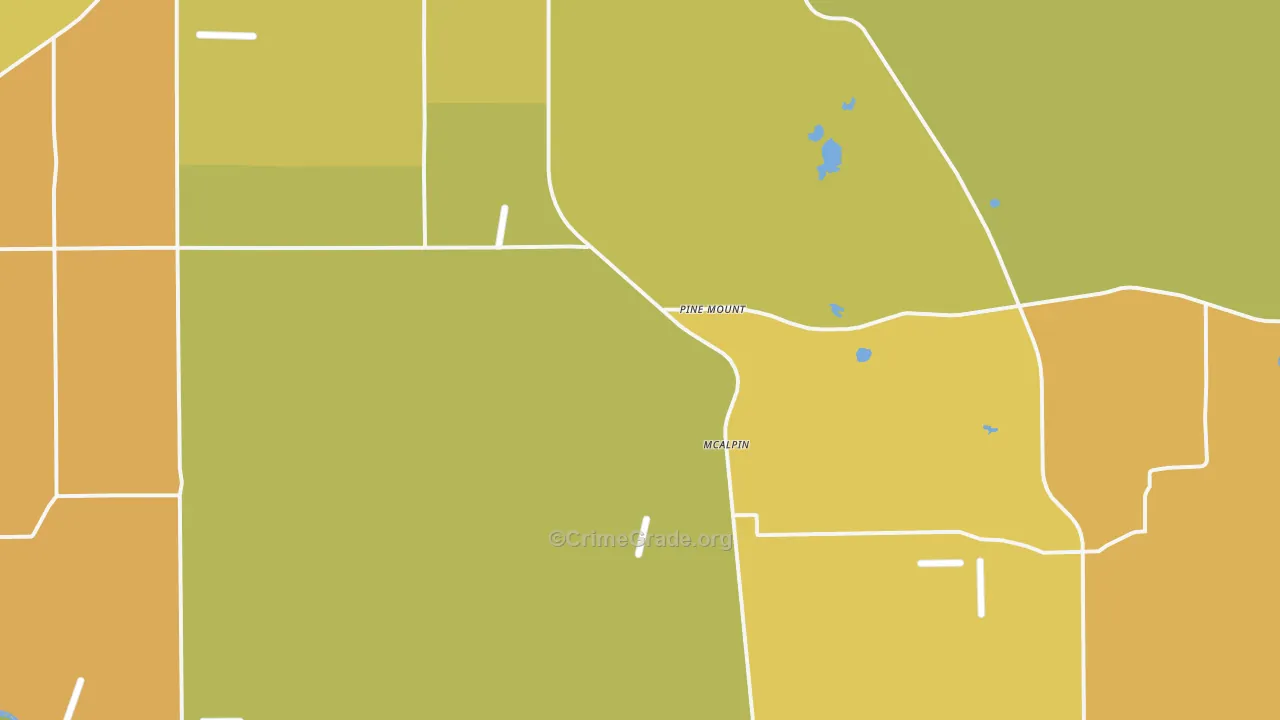 Mc Alpin, FL Map of Murder Rates