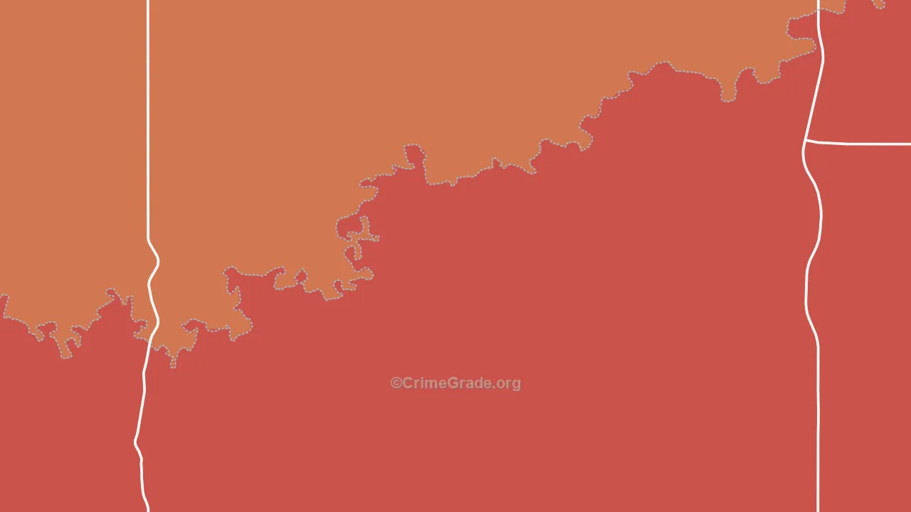 Mc Intosh, ND Map of Murder Rates