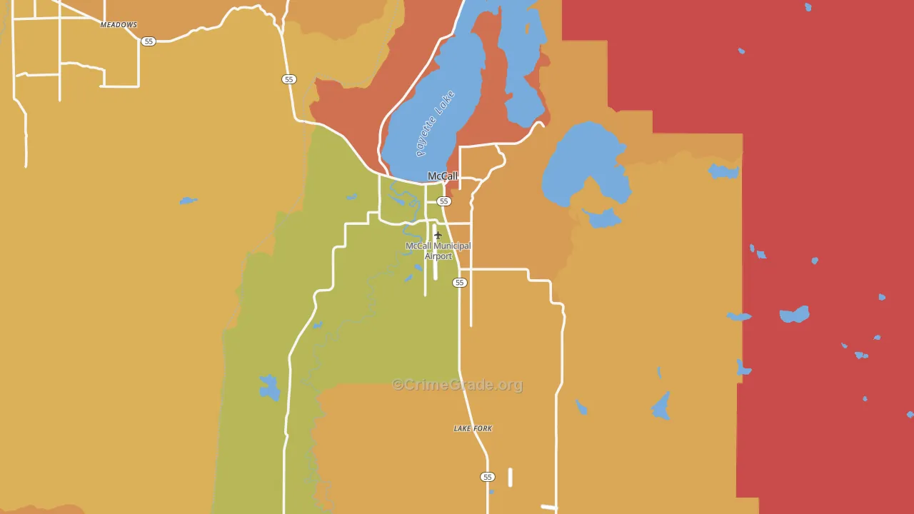 McCall, ID Map of Murder Rates