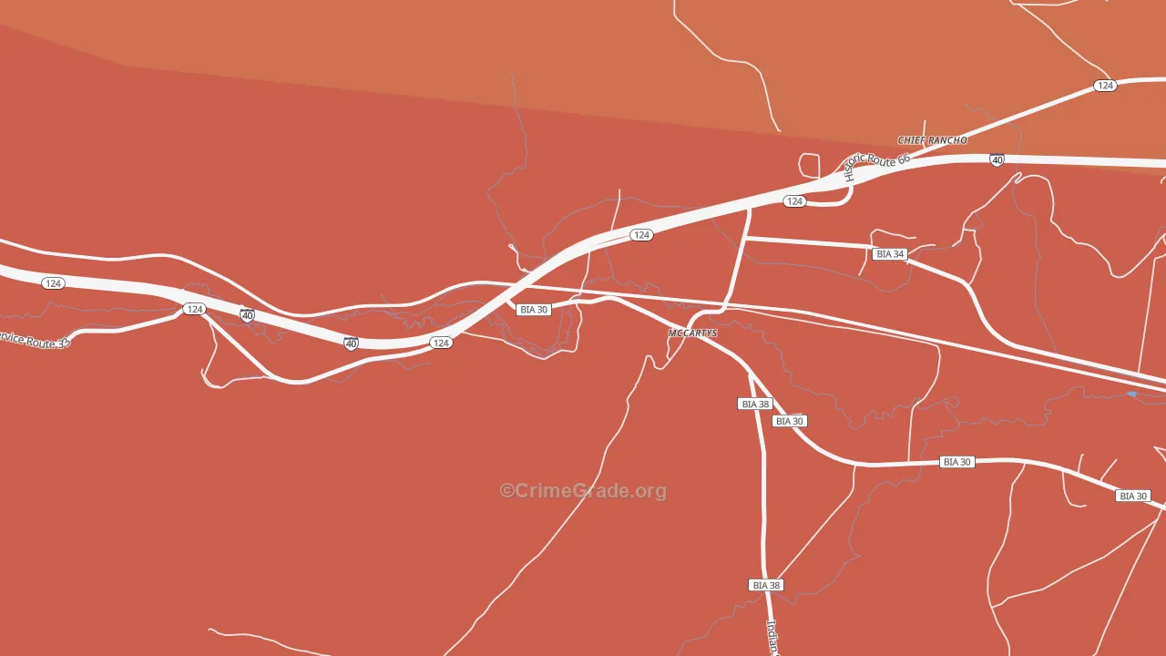 McCartys Village, NM Map of Murder Rates