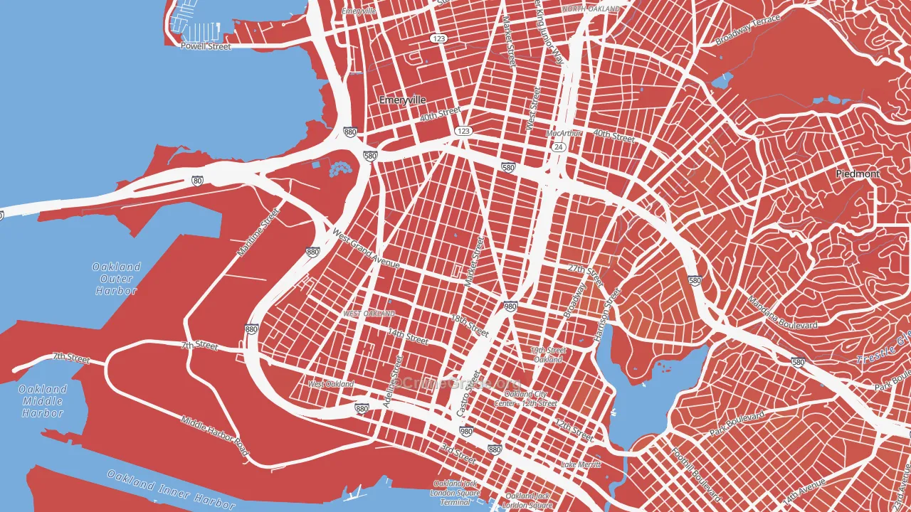 McClymonds, Oakland, CA Map of Murder Rates