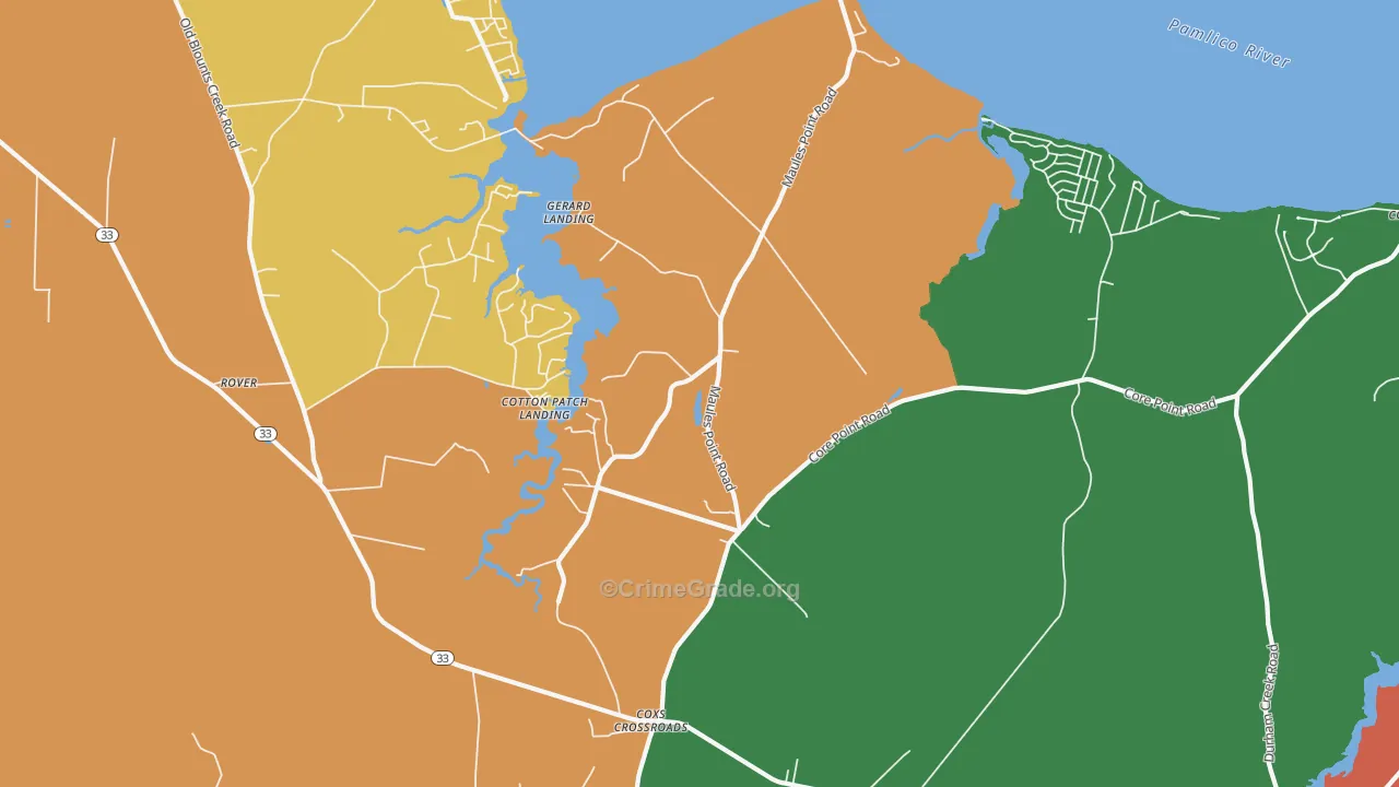 McConnell, NC Map of Murder Rates
