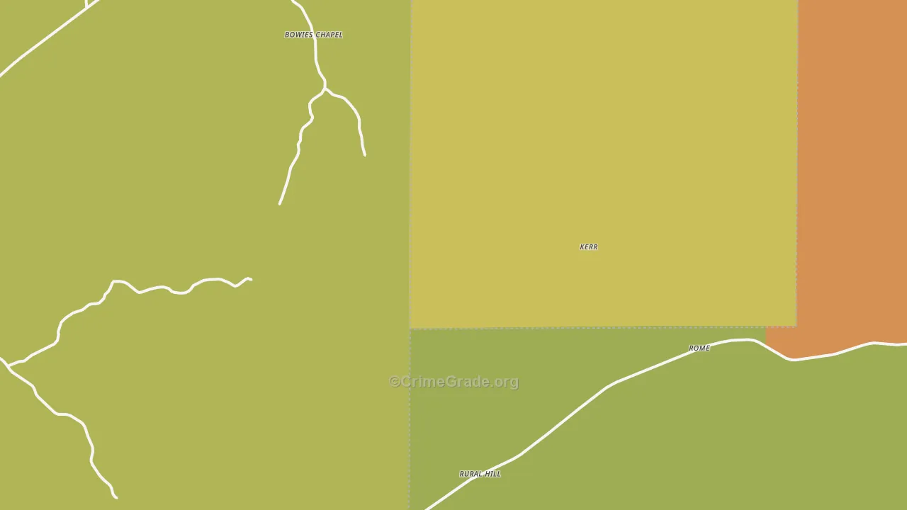 McCool, MS Map of Murder Rates