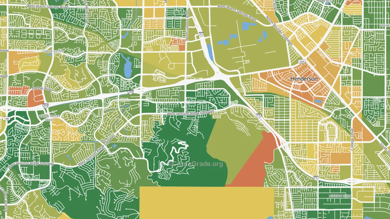 McCullough Hills, Henderson, NV Map of Murder Rates