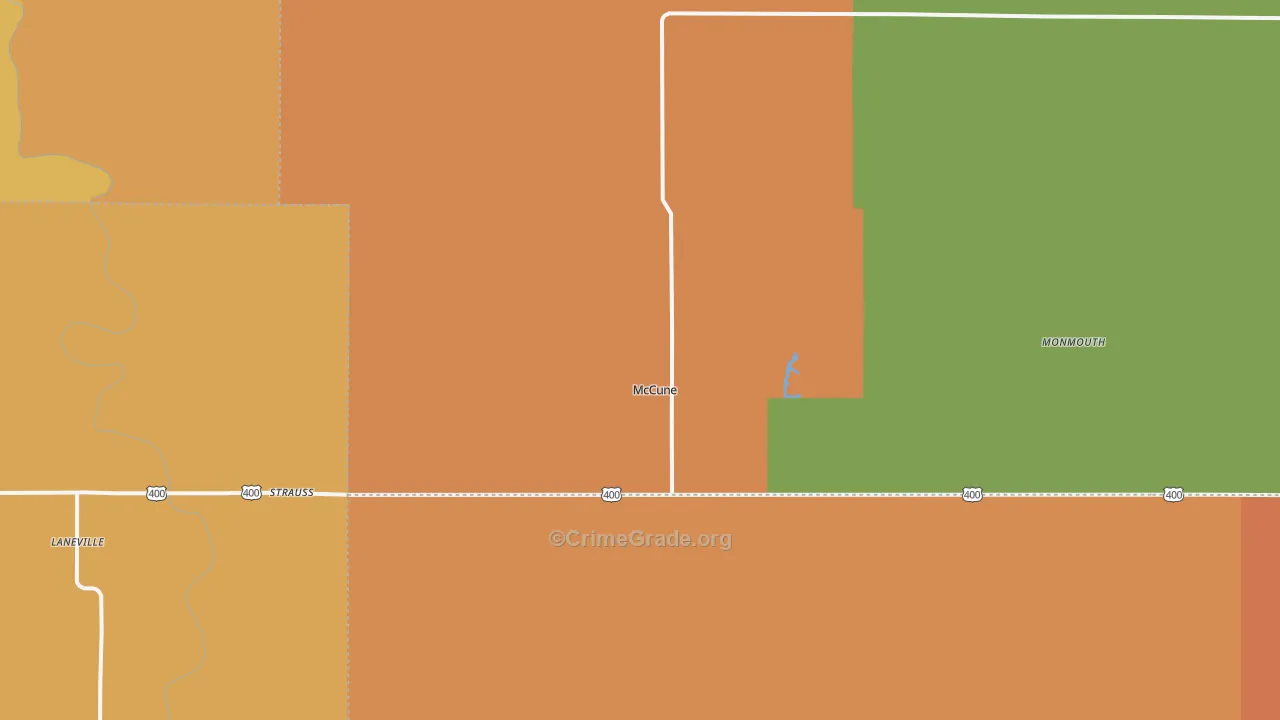 McCune, KS Map of Murder Rates