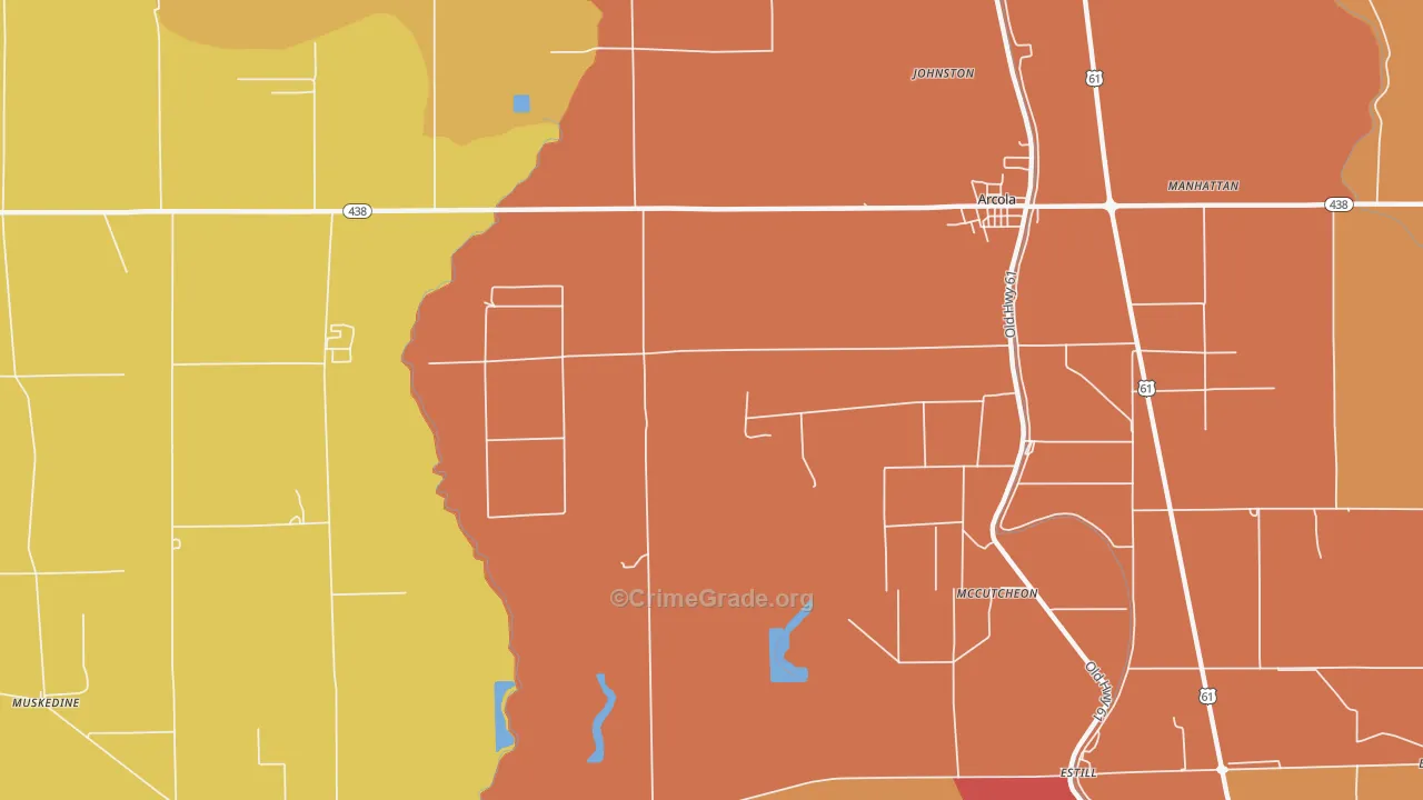 McCutcheon, MS Map of Murder Rates