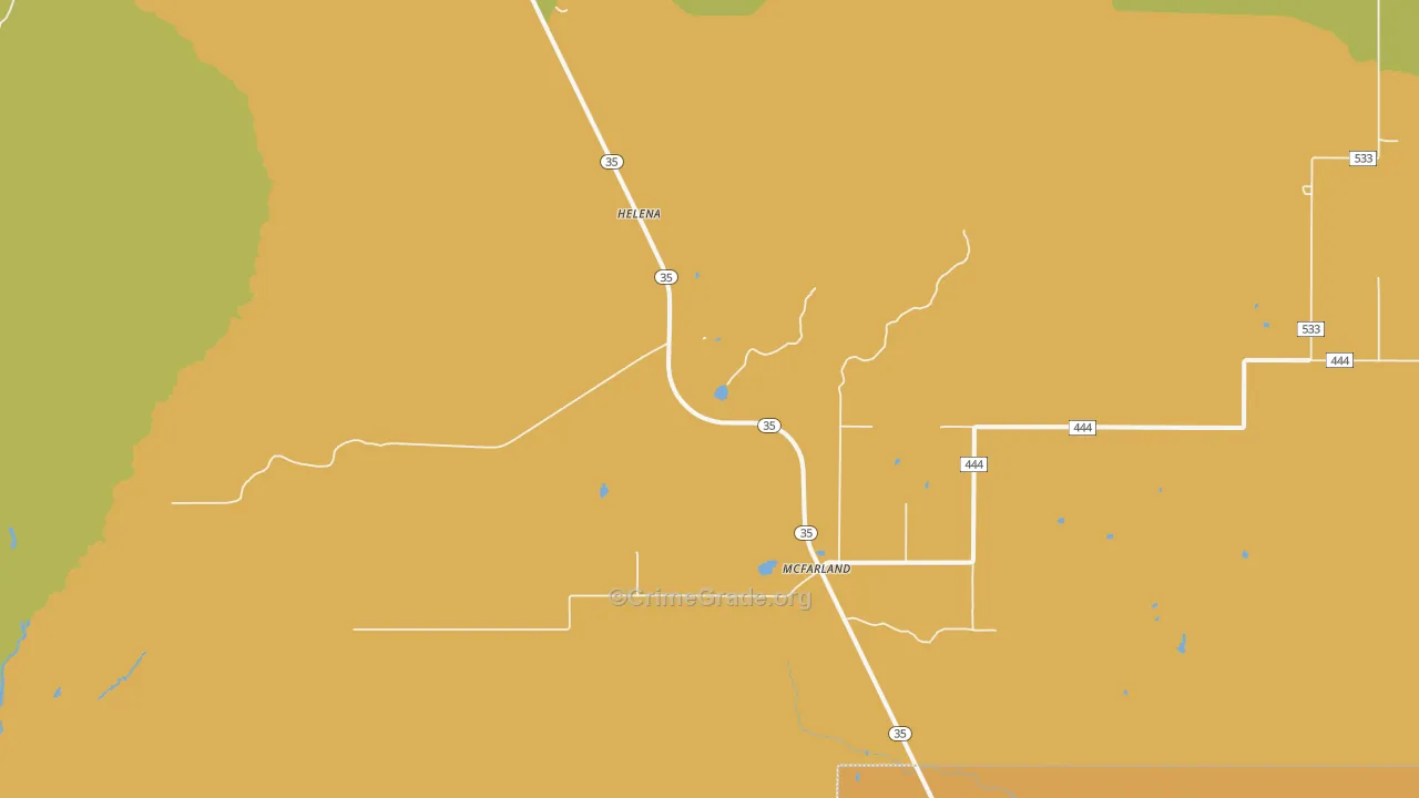 McFarland, MI Map of Murder Rates