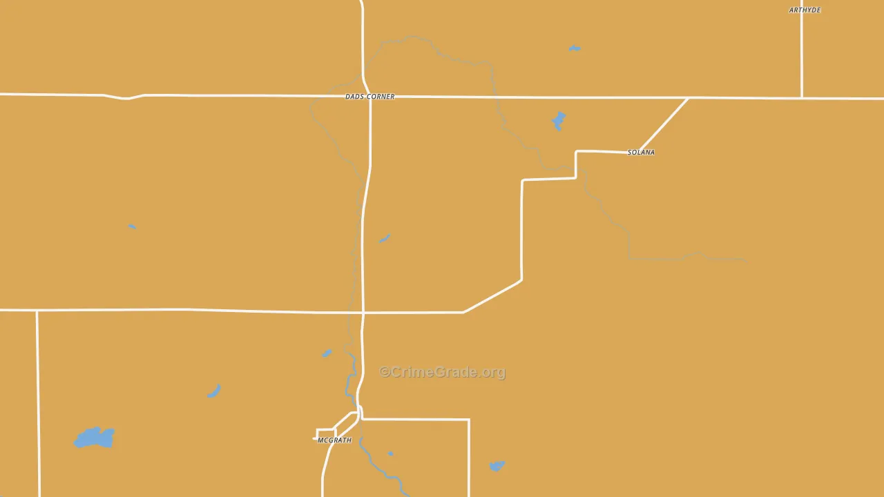 McGrath, MN Map of Murder Rates