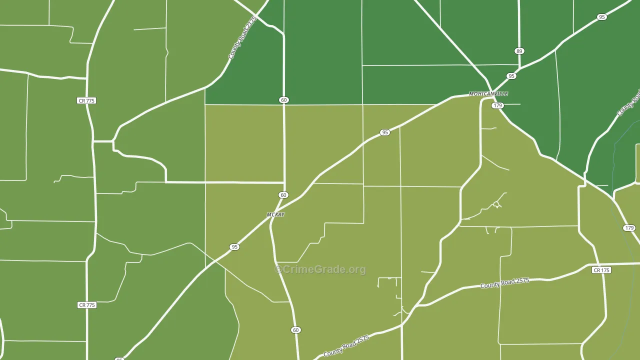 McKay, OH Map of Murder Rates