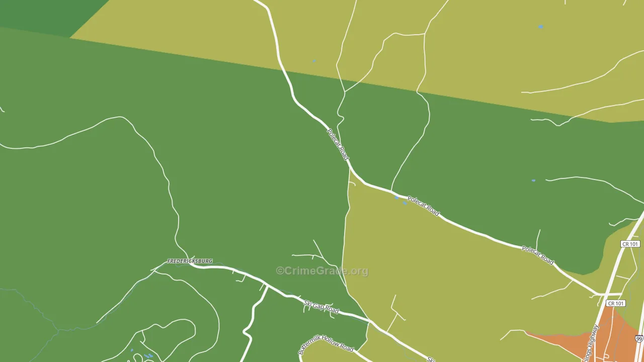McKee, PA Map of Murder Rates
