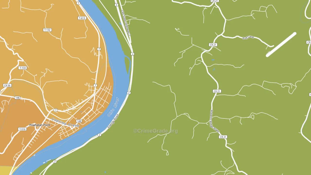 McKeefrey, WV Map of Murder Rates