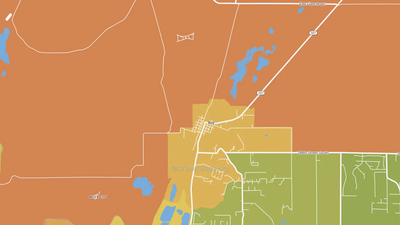 Mckenna, WA Map of Murder Rates
