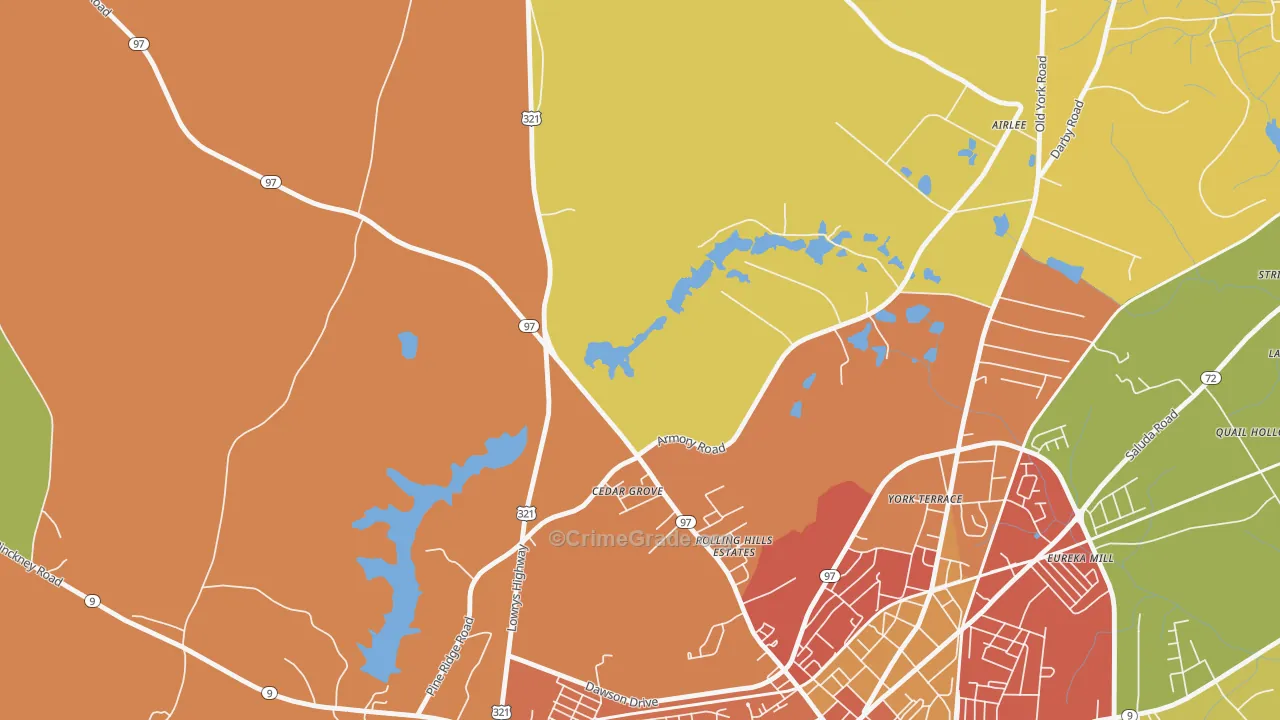 Mckeown, SC Map of Murder Rates