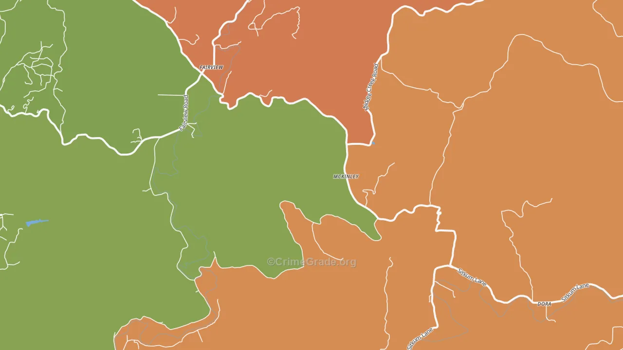 McKinley, OR Map of Murder Rates