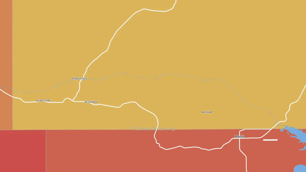 McKinnon, WY Map of Murder Rates