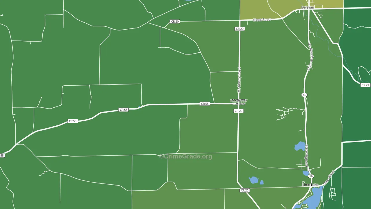 McKinstry Hollow, NY Map of Murder Rates