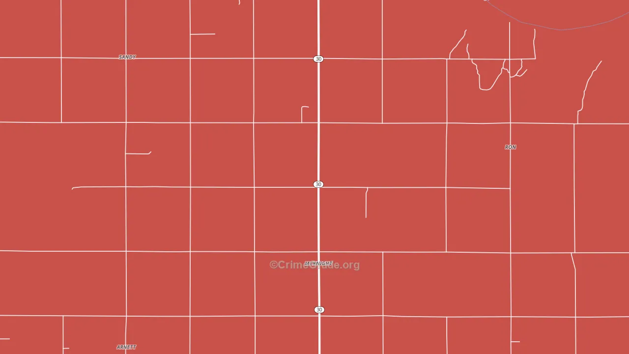 McKnight, OK Map of Murder Rates