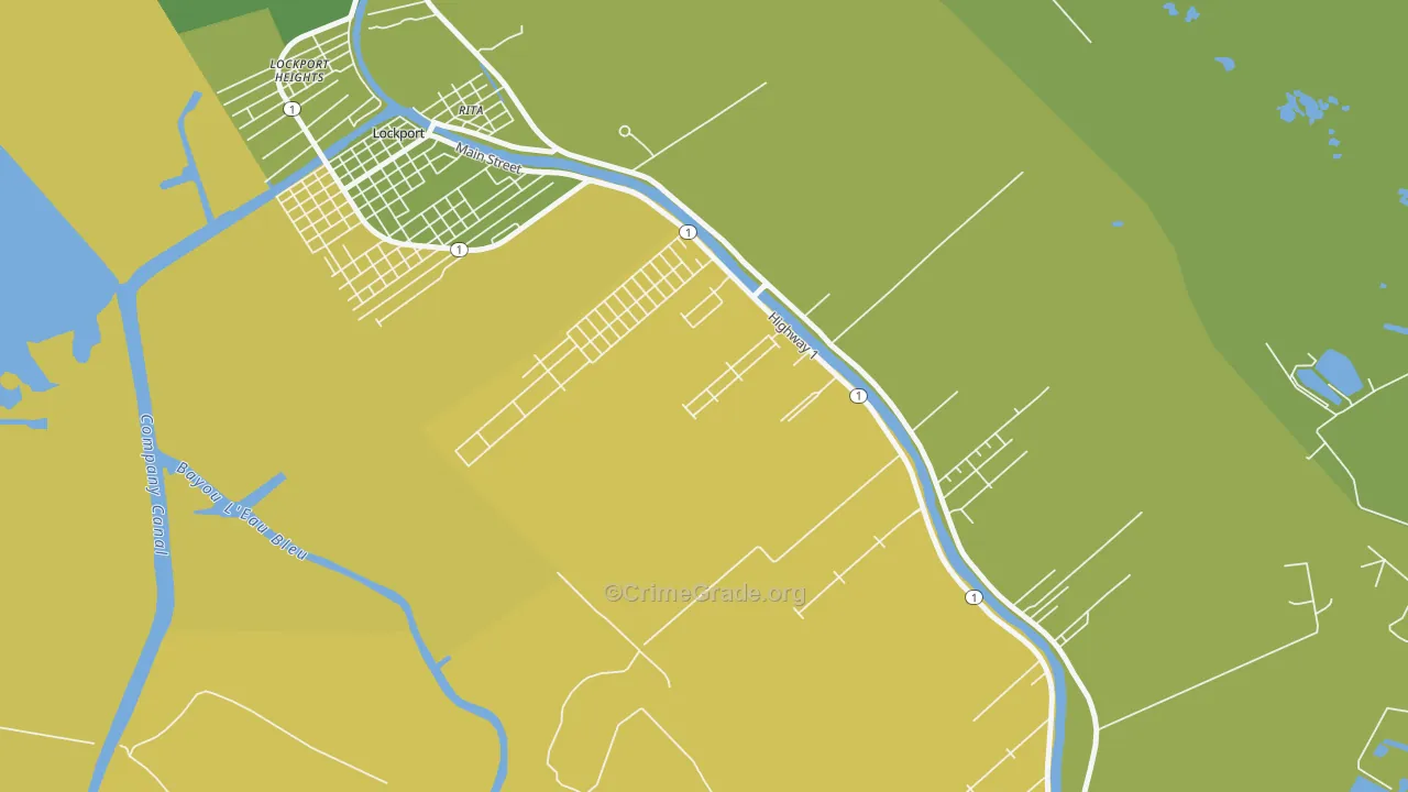McLeod, LA Map of Murder Rates