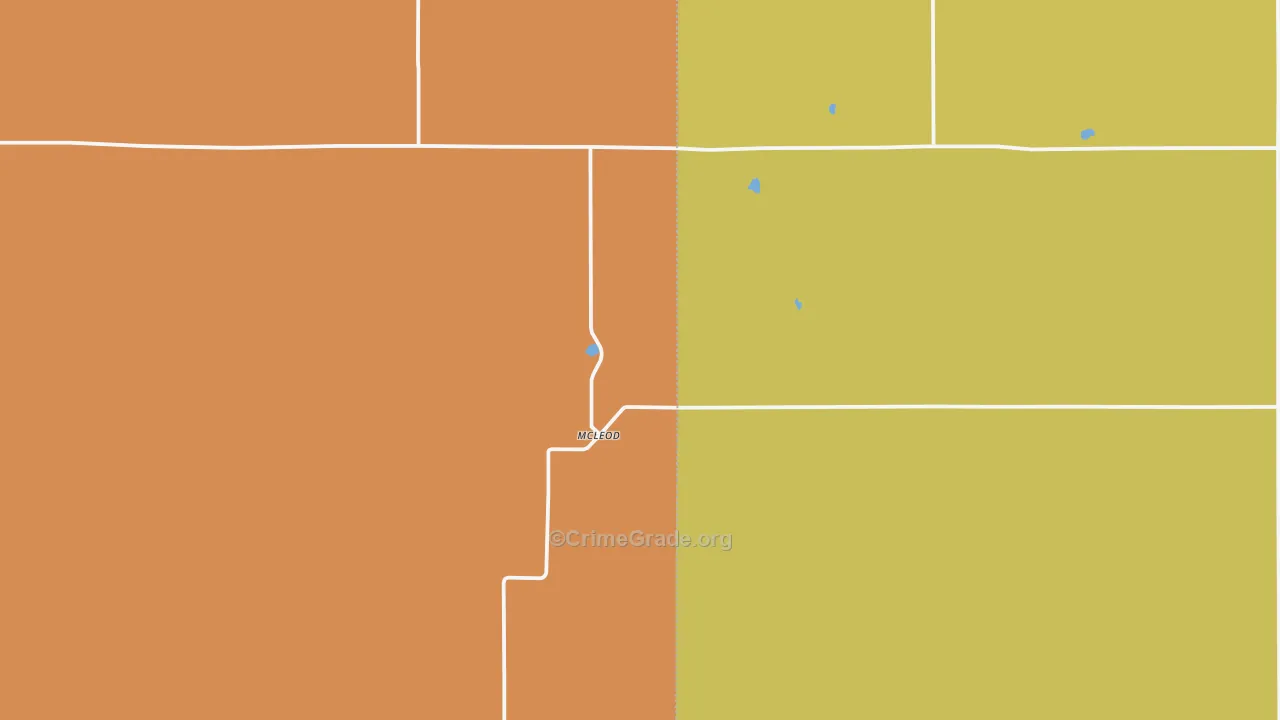 Mcleod, ND Map of Murder Rates