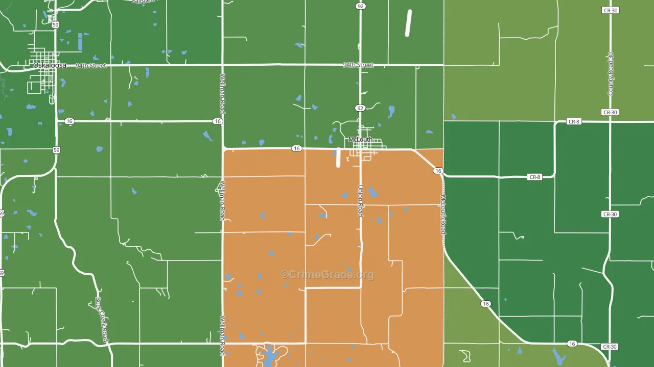 McLouth, KS Map of Murder Rates
