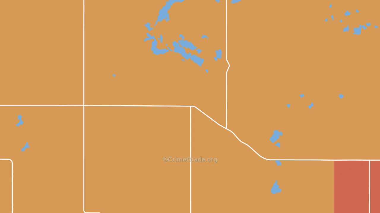 McPherson County, SD Map of Murder Rates