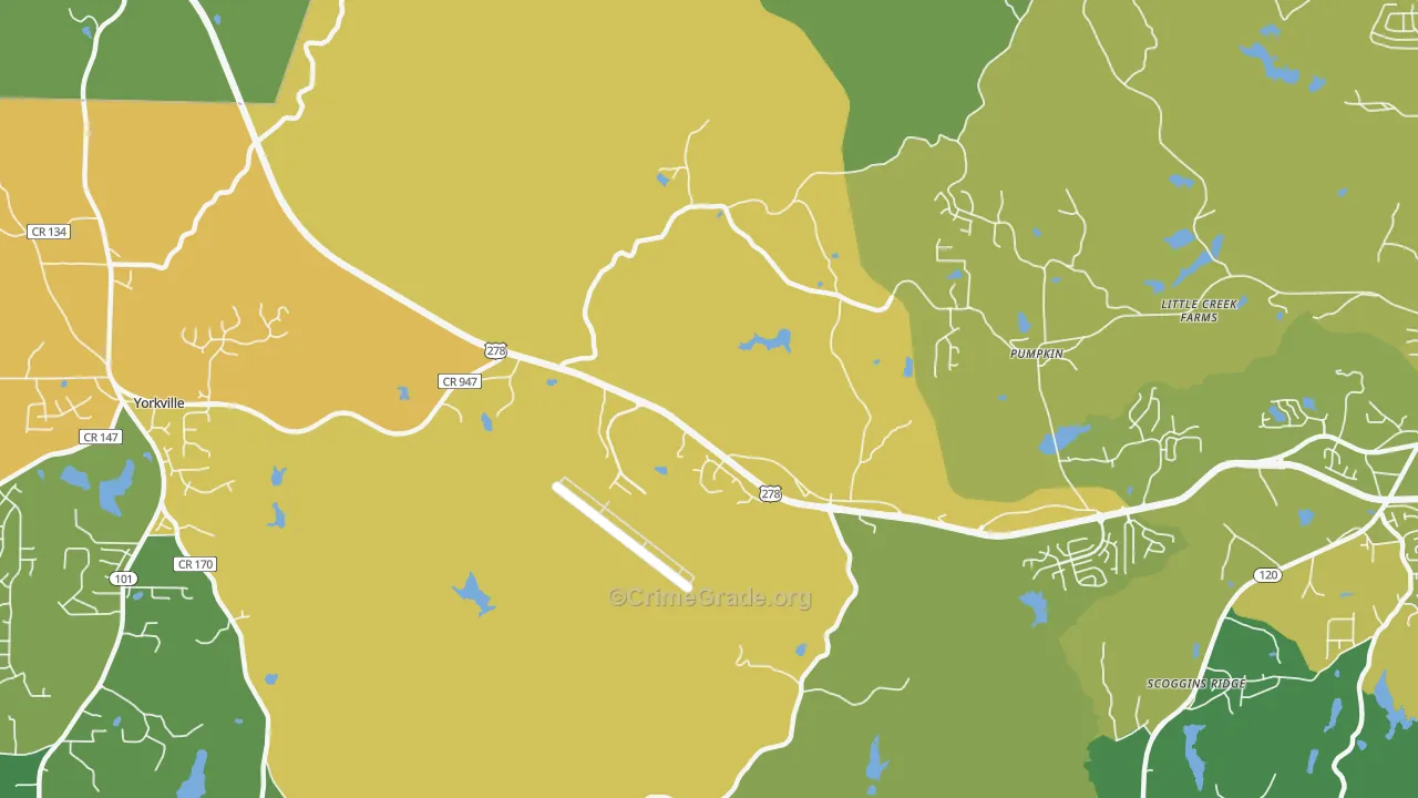 McPherson, GA Map of Murder Rates