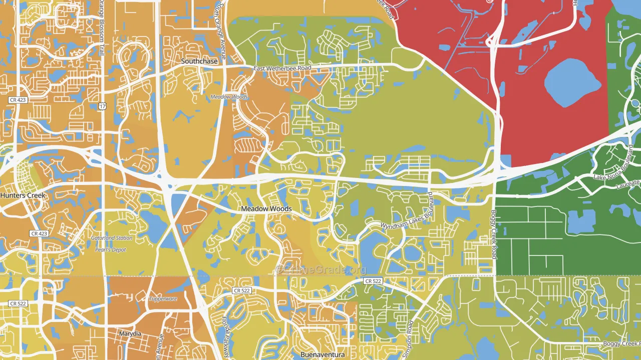 Meadow Woods, FL Map of Murder Rates