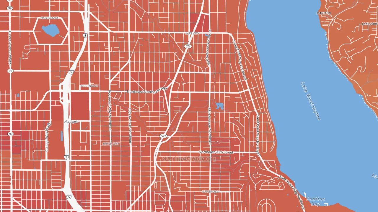 Meadowbrook, Seattle, WA Map of Murder Rates